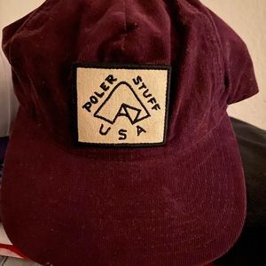 Poler Stuff USA Hat Maroon PREOWNED
